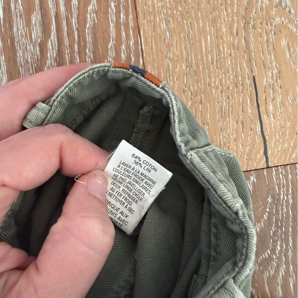 Nili Lotan Luna Pant w/ Tape in Green w/ Orange and Navy Tape sides sir 8 - Picture 7 of 9